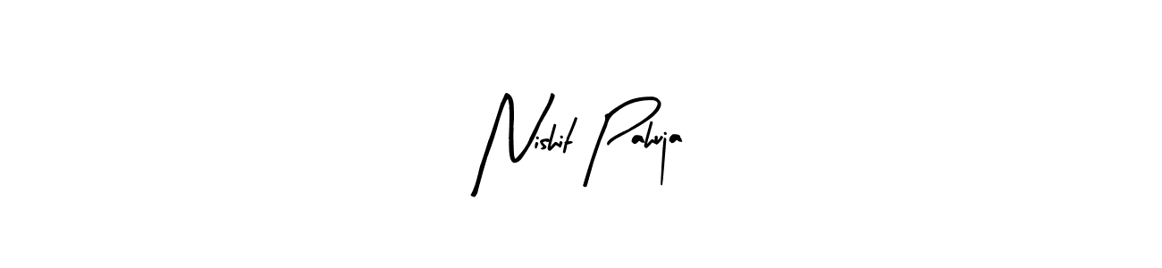 Use a signature maker to create a handwritten signature online. With this signature software, you can design (Arty Signature) your own signature for name Nishit Pahuja. Nishit Pahuja signature style 8 images and pictures png