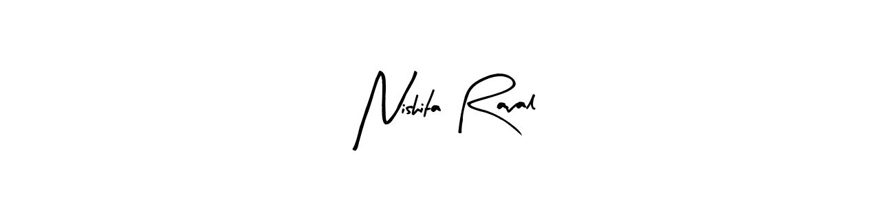 Use a signature maker to create a handwritten signature online. With this signature software, you can design (Arty Signature) your own signature for name Nishita Raval. Nishita Raval signature style 8 images and pictures png