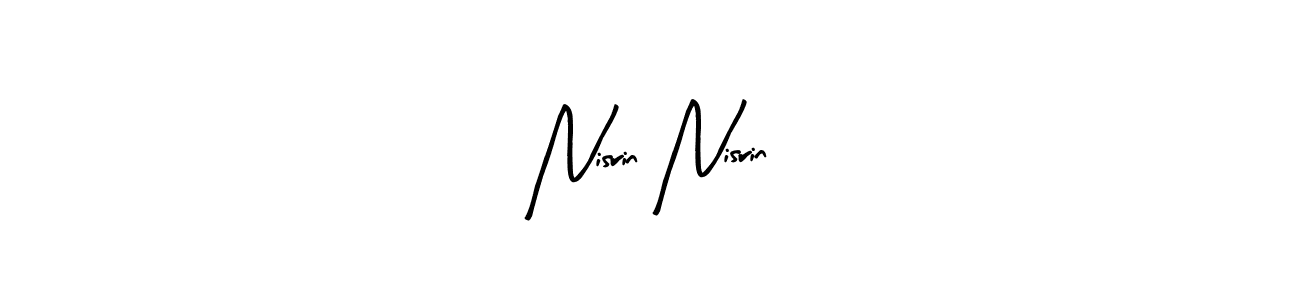 Also we have Nisrin Nisrin name is the best signature style. Create professional handwritten signature collection using Arty Signature autograph style. Nisrin Nisrin signature style 8 images and pictures png