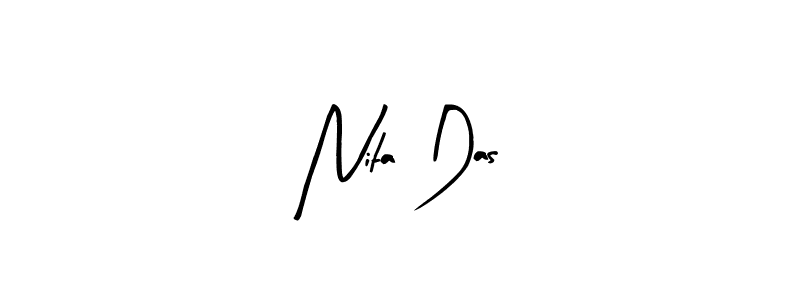 Similarly Arty Signature is the best handwritten signature design. Signature creator online .You can use it as an online autograph creator for name Nita Das. Nita Das signature style 8 images and pictures png