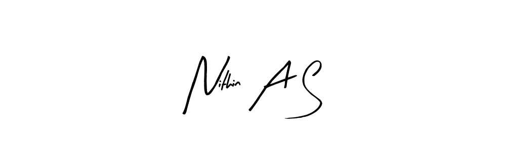 Also we have Nithin A S name is the best signature style. Create professional handwritten signature collection using Arty Signature autograph style. Nithin A S signature style 8 images and pictures png
