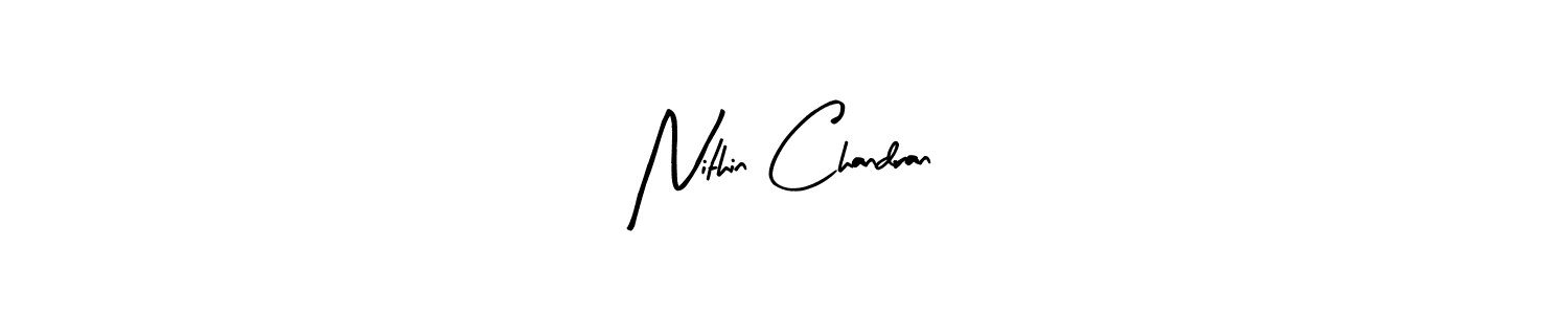How to Draw Nithin Chandran signature style? Arty Signature is a latest design signature styles for name Nithin Chandran. Nithin Chandran signature style 8 images and pictures png