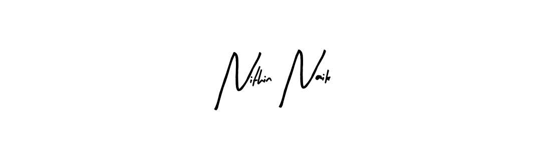 Make a beautiful signature design for name Nithin Naik. Use this online signature maker to create a handwritten signature for free. Nithin Naik signature style 8 images and pictures png