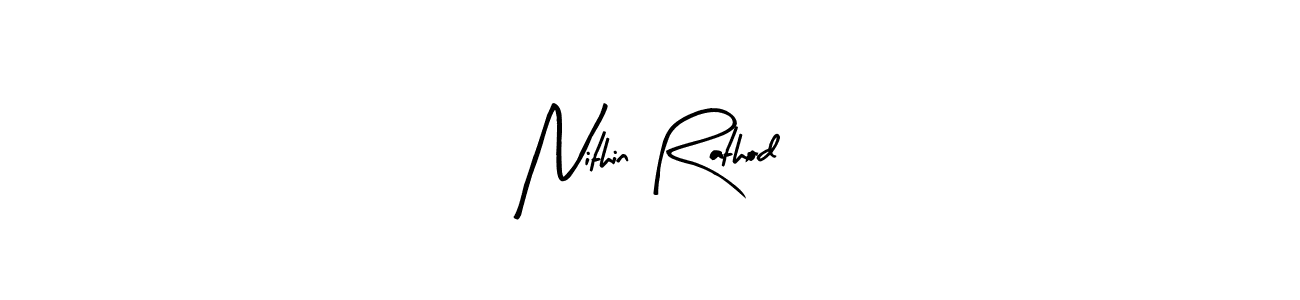 Make a beautiful signature design for name Nithin Rathod. Use this online signature maker to create a handwritten signature for free. Nithin Rathod signature style 8 images and pictures png