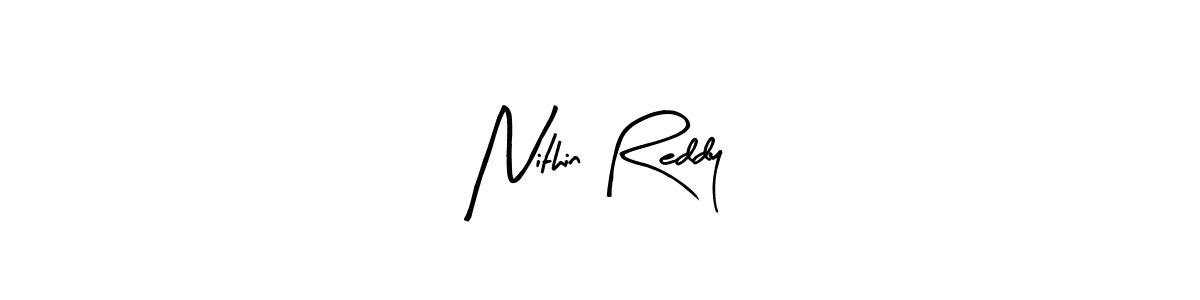 Also we have Nithin Reddy name is the best signature style. Create professional handwritten signature collection using Arty Signature autograph style. Nithin Reddy signature style 8 images and pictures png
