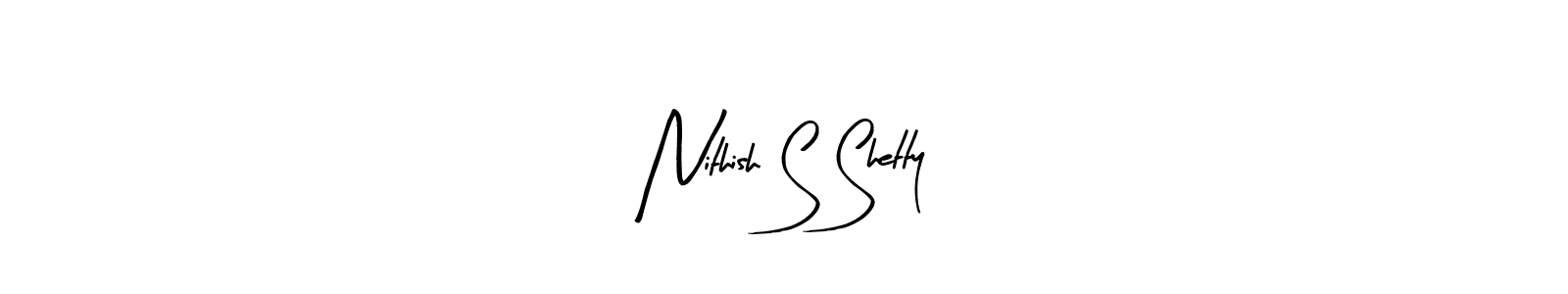 if you are searching for the best signature style for your name Nithish S Shetty. so please give up your signature search. here we have designed multiple signature styles  using Arty Signature. Nithish S Shetty signature style 8 images and pictures png