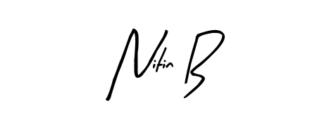 A timeless handwritten aesthetic for Nitin B. The Arty Signature font gives your signature a handcrafted feel with natural curves. Nitin B signature style 8 images and pictures png