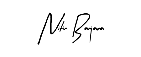 An effortless, minimalist signature concept for Nitin Banjara using Arty Signature design. Clean lines that look great on any document. Nitin Banjara signature style 8 images and pictures png