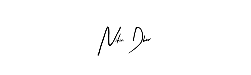 You can use this online signature creator to create a handwritten signature for the name Nitin Dhir. This is the best online autograph maker. Nitin Dhir signature style 8 images and pictures png