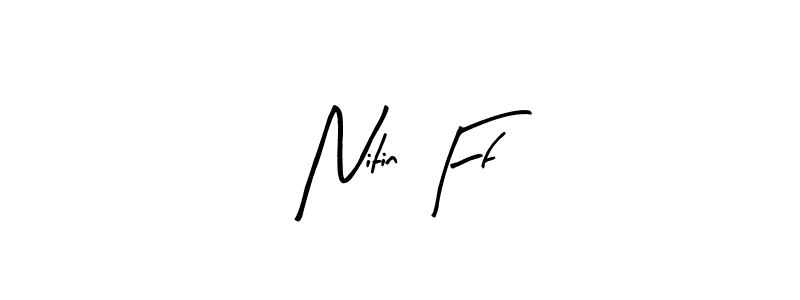 Also You can easily find your signature by using the search form. We will create Nitin Ff name handwritten signature images for you free of cost using Arty Signature sign style. Nitin Ff signature style 8 images and pictures png