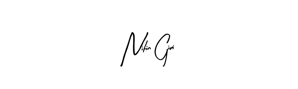 Design your own signature with our free online signature maker. With this signature software, you can create a handwritten (Arty Signature) signature for name Nitin Giri. Nitin Giri signature style 8 images and pictures png