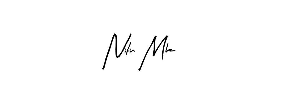 You should practise on your own different ways (Arty Signature) to write your name (Nitin Mhz) in signature. don't let someone else do it for you. Nitin Mhz signature style 8 images and pictures png