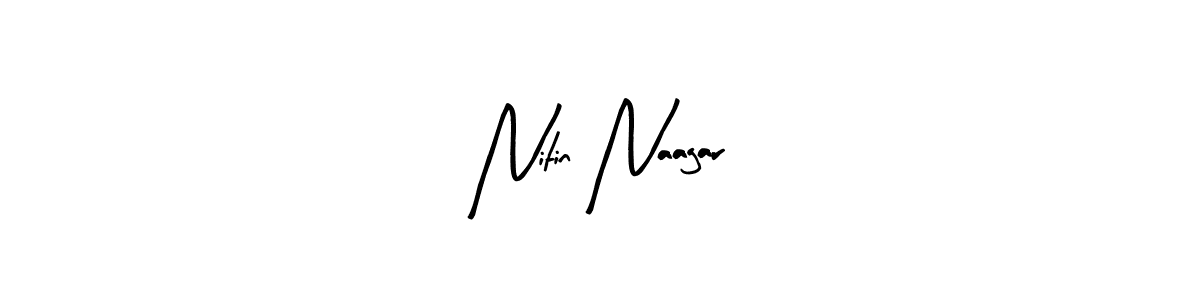 Similarly Arty Signature is the best handwritten signature design. Signature creator online .You can use it as an online autograph creator for name Nitin Naagar. Nitin Naagar signature style 8 images and pictures png