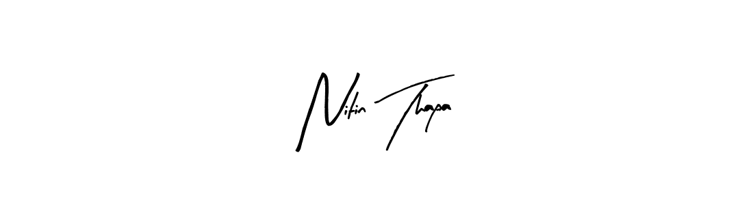 It looks lik you need a new signature style for name Nitin Thapa. Design unique handwritten (Arty Signature) signature with our free signature maker in just a few clicks. Nitin Thapa signature style 8 images and pictures png