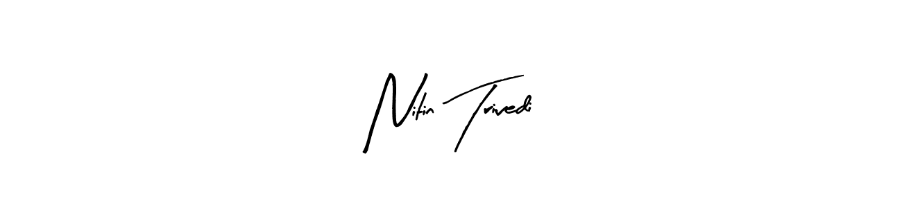 Design your own signature with our free online signature maker. With this signature software, you can create a handwritten (Arty Signature) signature for name Nitin Trivedi. Nitin Trivedi signature style 8 images and pictures png