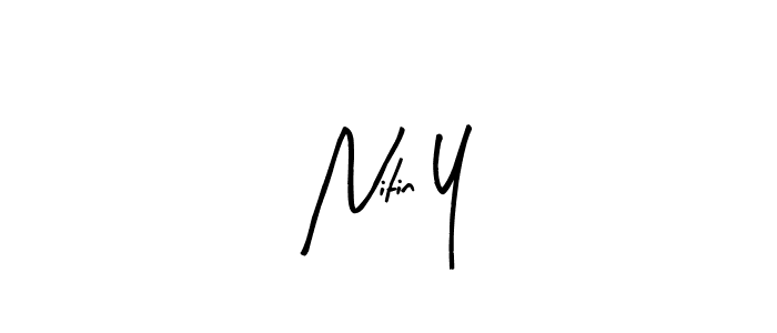 Make a beautiful signature design for name Nitin Y. Use this online signature maker to create a handwritten signature for free. Nitin Y signature style 8 images and pictures png