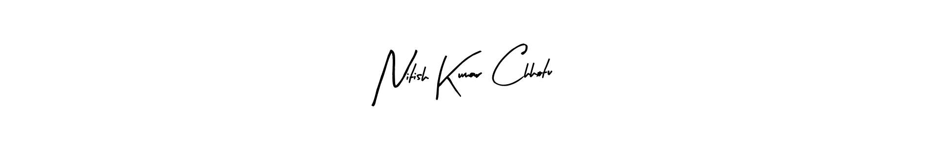 Use a signature maker to create a handwritten signature online. With this signature software, you can design (Arty Signature) your own signature for name Nitish Kumar Chhotu. Nitish Kumar Chhotu signature style 8 images and pictures png