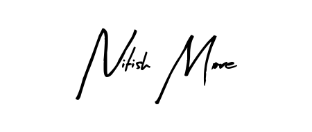 Best and Professional Signature Style for Nitish More. Arty Signature Best Signature Style Collection. Nitish More signature style 8 images and pictures png