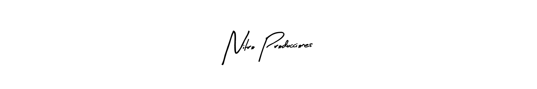 You should practise on your own different ways (Arty Signature) to write your name (Nitro Producciones) in signature. don't let someone else do it for you. Nitro Producciones signature style 8 images and pictures png