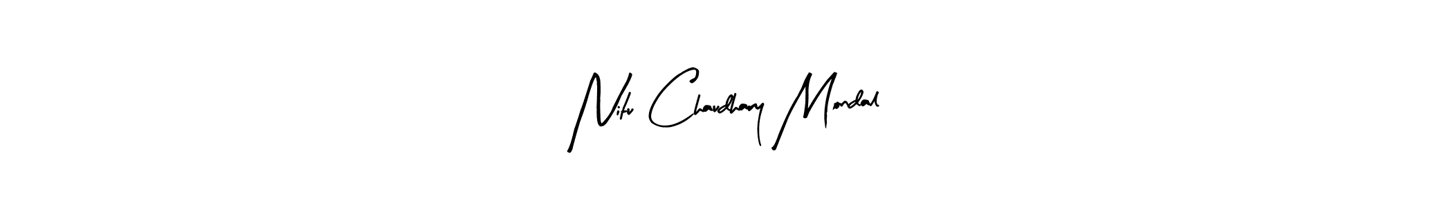 if you are searching for the best signature style for your name Nitu Chaudhary Mondal. so please give up your signature search. here we have designed multiple signature styles  using Arty Signature. Nitu Chaudhary Mondal signature style 8 images and pictures png
