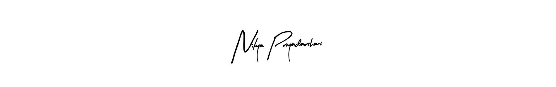 Create a beautiful signature design for name Nitya Priyadarshani. With this signature (Arty Signature) fonts, you can make a handwritten signature for free. Nitya Priyadarshani signature style 8 images and pictures png