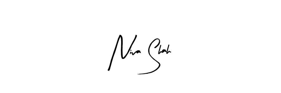 if you are searching for the best signature style for your name Niva Shah. so please give up your signature search. here we have designed multiple signature styles  using Arty Signature. Niva Shah signature style 8 images and pictures png