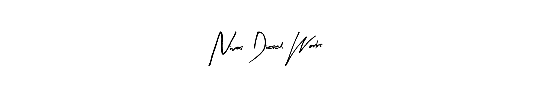 This is the best signature style for the Nivas Diesel Works name. Also you like these signature font (Arty Signature). Mix name signature. Nivas Diesel Works signature style 8 images and pictures png