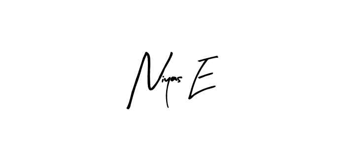 This is the best signature style for the Niyas E name. Also you like these signature font (Arty Signature). Mix name signature. Niyas E signature style 8 images and pictures png