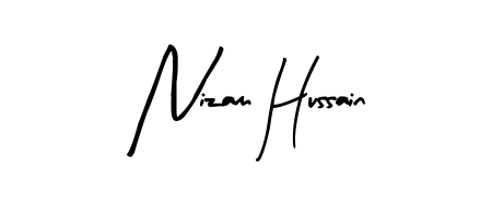 Make a beautiful signature design for name Nizam Hussain. Use this online signature maker to create a handwritten signature for free. Nizam Hussain signature style 8 images and pictures png