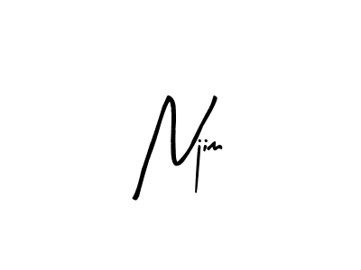 if you are searching for the best signature style for your name Njim. so please give up your signature search. here we have designed multiple signature styles  using Arty Signature. Njim signature style 8 images and pictures png