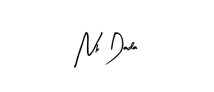 You can use this online signature creator to create a handwritten signature for the name Nk Dada. This is the best online autograph maker. Nk Dada signature style 8 images and pictures png