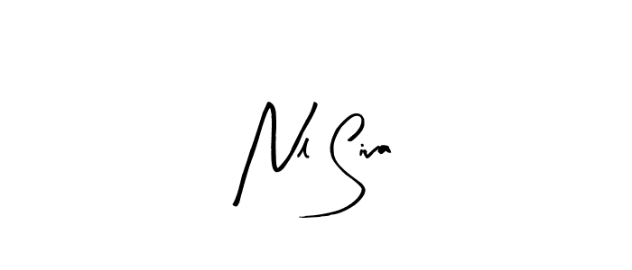 if you are searching for the best signature style for your name Nl Siva. so please give up your signature search. here we have designed multiple signature styles  using Arty Signature. Nl Siva signature style 8 images and pictures png