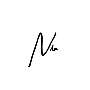 How to make Nla name signature. Use Arty Signature style for creating short signs online. This is the latest handwritten sign. Nla signature style 8 images and pictures png