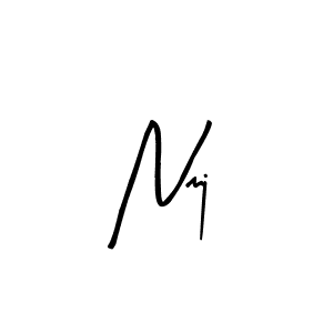 Design your own signature with our free online signature maker. With this signature software, you can create a handwritten (Arty Signature) signature for name Nmj. Nmj signature style 8 images and pictures png