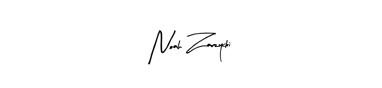 How to make Noah Zarzycki name signature. Use Arty Signature style for creating short signs online. This is the latest handwritten sign. Noah Zarzycki signature style 8 images and pictures png