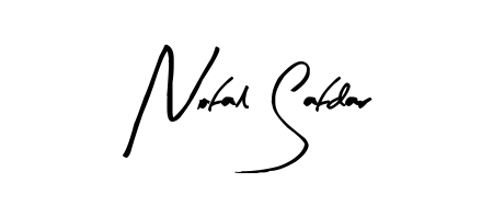 Discover how Nofal Safdar looks in an executive cursive font (Arty Signature). Perfect for legal documents, invoices, and certificates. Nofal Safdar signature style 8 images and pictures png