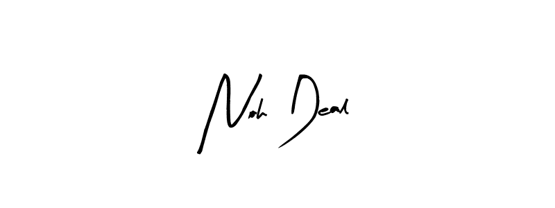 How to make Noh Deal name signature. Use Arty Signature style for creating short signs online. This is the latest handwritten sign. Noh Deal signature style 8 images and pictures png