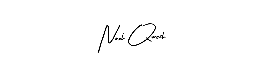 Similarly Arty Signature is the best handwritten signature design. Signature creator online .You can use it as an online autograph creator for name Nooh Quresh. Nooh Quresh signature style 8 images and pictures png