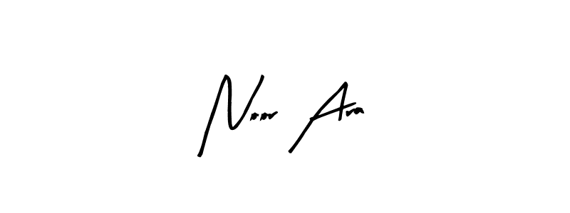 The best way (Arty Signature) to make a short signature is to pick only two or three words in your name. The name Noor Ara include a total of six letters. For converting this name. Noor Ara signature style 8 images and pictures png