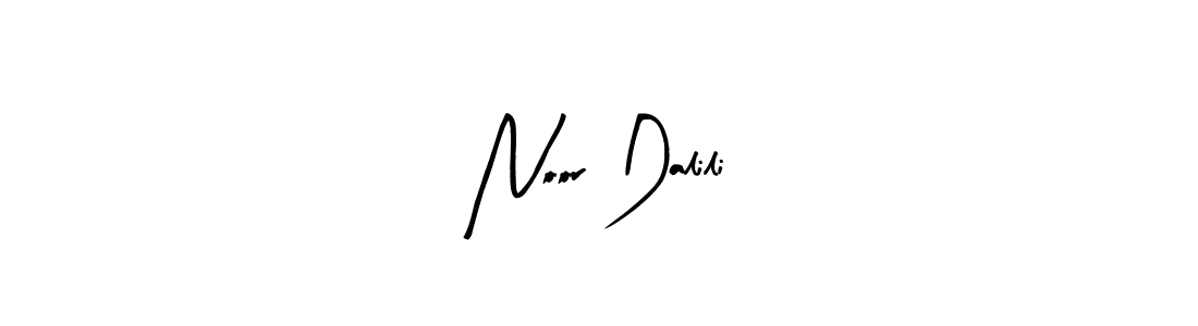 Arty Signature is a professional signature style that is perfect for those who want to add a touch of class to their signature. It is also a great choice for those who want to make their signature more unique. Get Noor Dalili name to fancy signature for free. Noor Dalili signature style 8 images and pictures png
