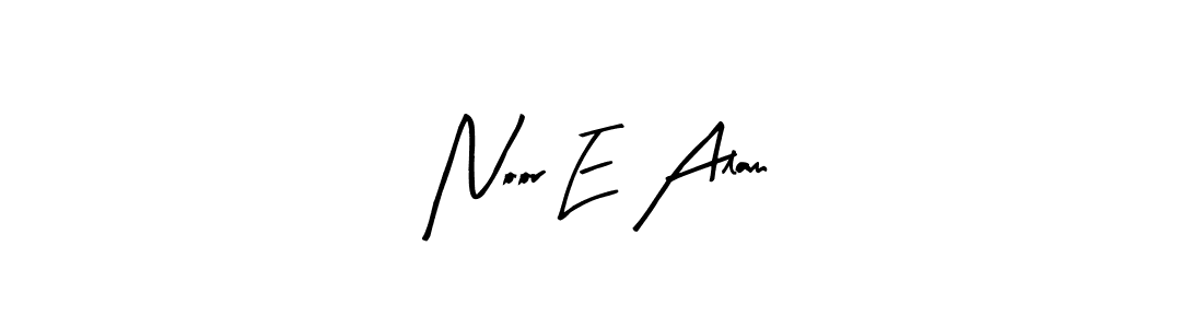 Use a signature maker to create a handwritten signature online. With this signature software, you can design (Arty Signature) your own signature for name Noor E Alam. Noor E Alam signature style 8 images and pictures png