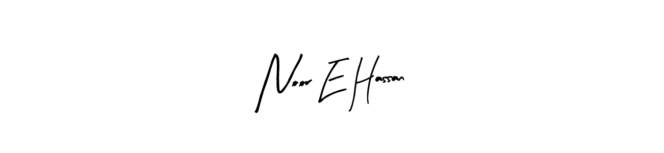 Design your own signature with our free online signature maker. With this signature software, you can create a handwritten (Arty Signature) signature for name Noor E Hassan. Noor E Hassan signature style 8 images and pictures png