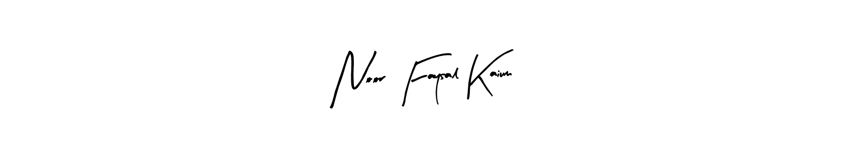 Also we have Noor Faysal Kaium name is the best signature style. Create professional handwritten signature collection using Arty Signature autograph style. Noor Faysal Kaium signature style 8 images and pictures png
