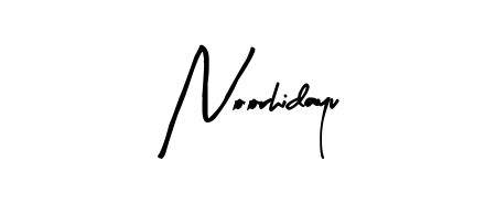 Designed for modern professionals: Noorhidayu name signature crafted with Arty Signature script. Ready for digital PDF workflows. Noorhidayu signature style 8 images and pictures png