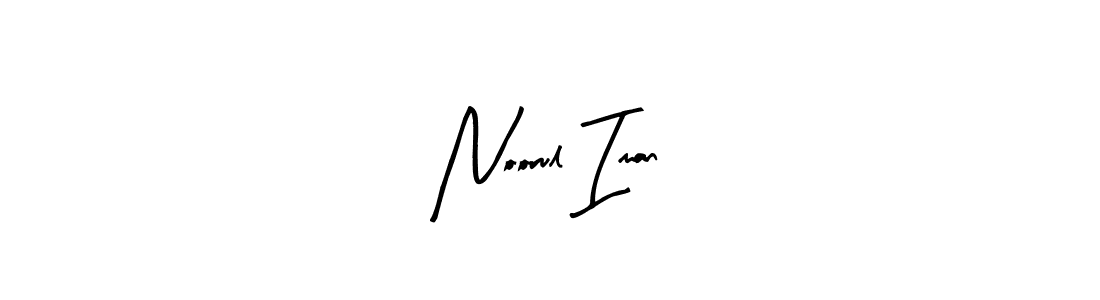 Make a beautiful signature design for name Noorul Iman. With this signature (Arty Signature) style, you can create a handwritten signature for free. Noorul Iman signature style 8 images and pictures png