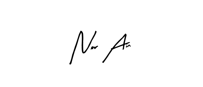 Nor Ain stylish signature style. Best Handwritten Sign (Arty Signature) for my name. Handwritten Signature Collection Ideas for my name Nor Ain. Nor Ain signature style 8 images and pictures png