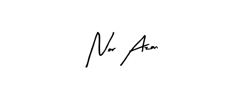 Create a beautiful signature design for name Nor Azan. With this signature (Arty Signature) fonts, you can make a handwritten signature for free. Nor Azan signature style 8 images and pictures png