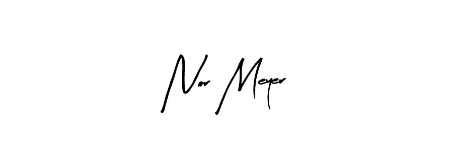Arty Signature is a professional signature style that is perfect for those who want to add a touch of class to their signature. It is also a great choice for those who want to make their signature more unique. Get Nor Meyer name to fancy signature for free. Nor Meyer signature style 8 images and pictures png
