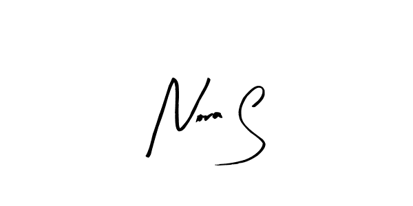 Make a beautiful signature design for name Nora S. With this signature (Arty Signature) style, you can create a handwritten signature for free. Nora S signature style 8 images and pictures png