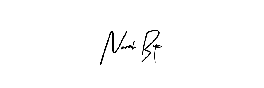 Arty Signature is a professional signature style that is perfect for those who want to add a touch of class to their signature. It is also a great choice for those who want to make their signature more unique. Get Norah Bye name to fancy signature for free. Norah Bye signature style 8 images and pictures png